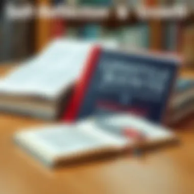 Self-Reflection and Growth A journal and pen beside a lifestyle book, symbolizing self-reflection