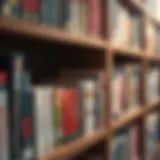 A bookshelf filled with renowned leadership books
