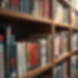 A bookshelf filled with renowned leadership books