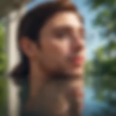 Reflection on Life Choices A thoughtful individual reflecting on life choices