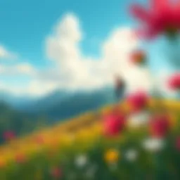 A serene landscape symbolizing self-discovery