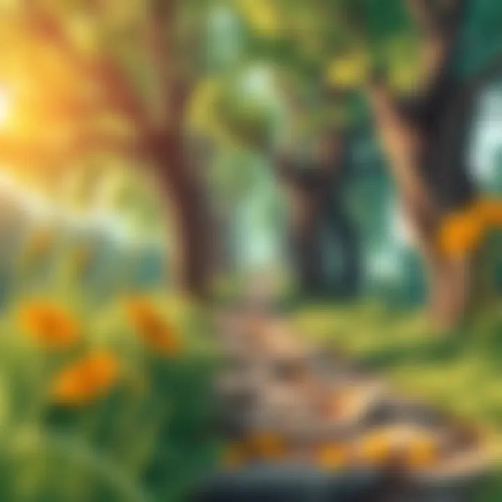 Pathways of Resilience A journey through challenges, illustrating resilience