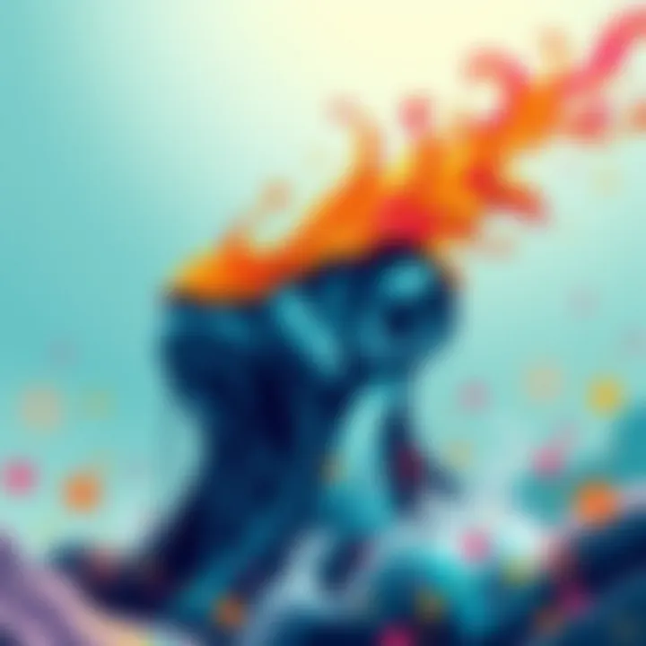 Visual representation of flow state in performance