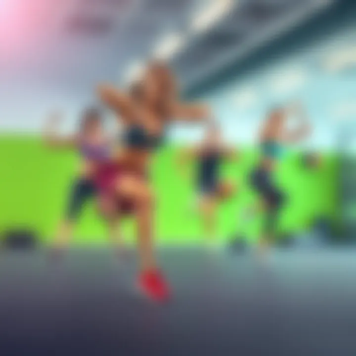 Dynamic Exercises for Enhanced Fitness An engaging workout session showcasing dynamic exercises