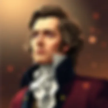 Reimagined Portrait of Alexander Hamilton The iconic portrait of Alexander Hamilton reimagined through artistic performance.