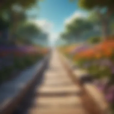 Manifestation of Desires into Reality Pathway leading to a bright future