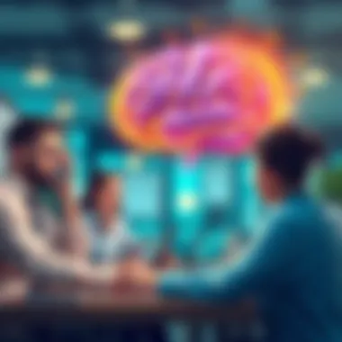 Emotional Intelligence in Professional Settings Visual representation of emotional intelligence in the workplace