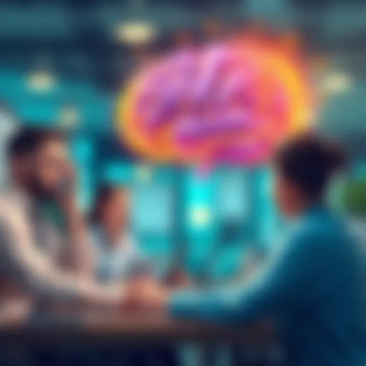 Emotional Intelligence in Professional Settings Visual representation of emotional intelligence in the workplace