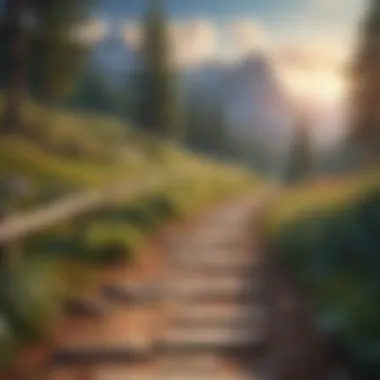 Navigating Your Path to Success A clear pathway through a serene landscape, representing the roadmap to writing success.