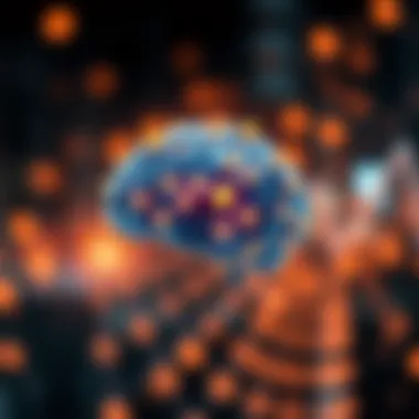 Cognitive Enhancements Through Reading A brain with interconnected nodes symbolizing information processing.