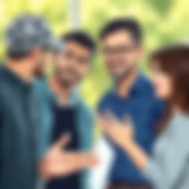 Understanding Gestures in Interpersonal Dialogue Two individuals engaged in a conversation with expressive gestures