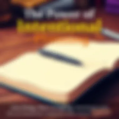 The Power of Intentional Planning An open notebook with a pen, symbolizing reflection and intentional planning.