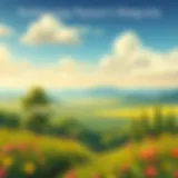 A serene landscape showcasing the beauty of nature, representing tranquility and simplicity.