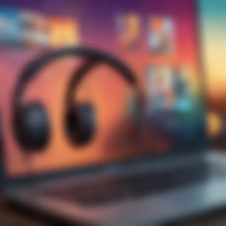Various audiobook platforms displayed on a computer screen.
