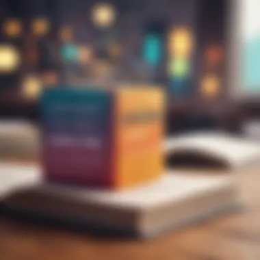 Visualizing Marketing Concepts A vibrant infographic showcasing marketing strategies from popular books