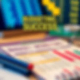 A graphical representation of a budget planner showing income and expenses.