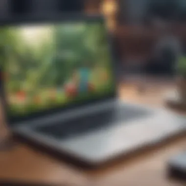 Leveraging Digital Platforms for Growth Digital marketing strategy on a laptop