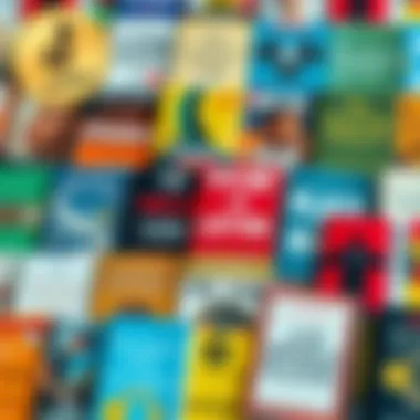 A vibrant collage of various audiobook genres available on Audible