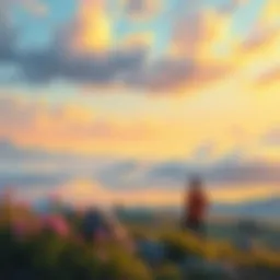 A contemplative landscape reflecting the passage of time