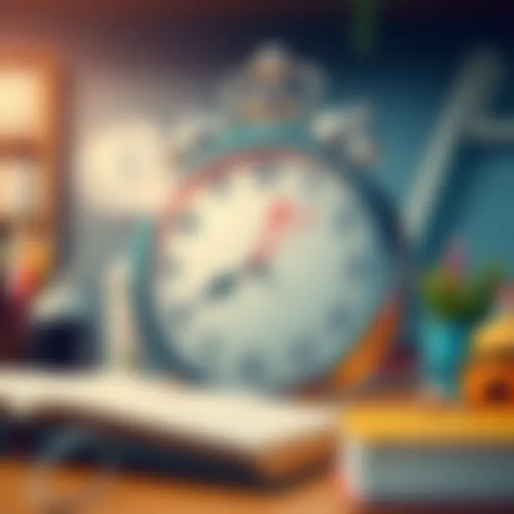 Timetable showcasing effective time management