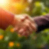 Symbol of Trust and Connection A close-up of a handshake symbolizing trust and connection.