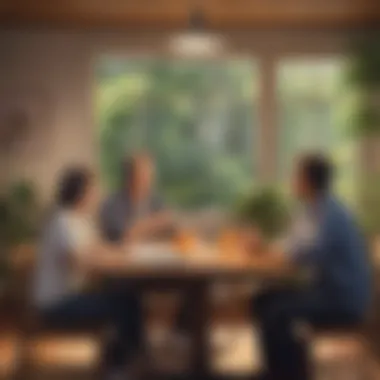 A visual metaphor for active listening in conversations