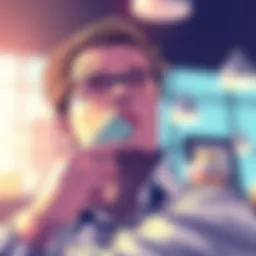 A focused entrepreneur contemplating strategies