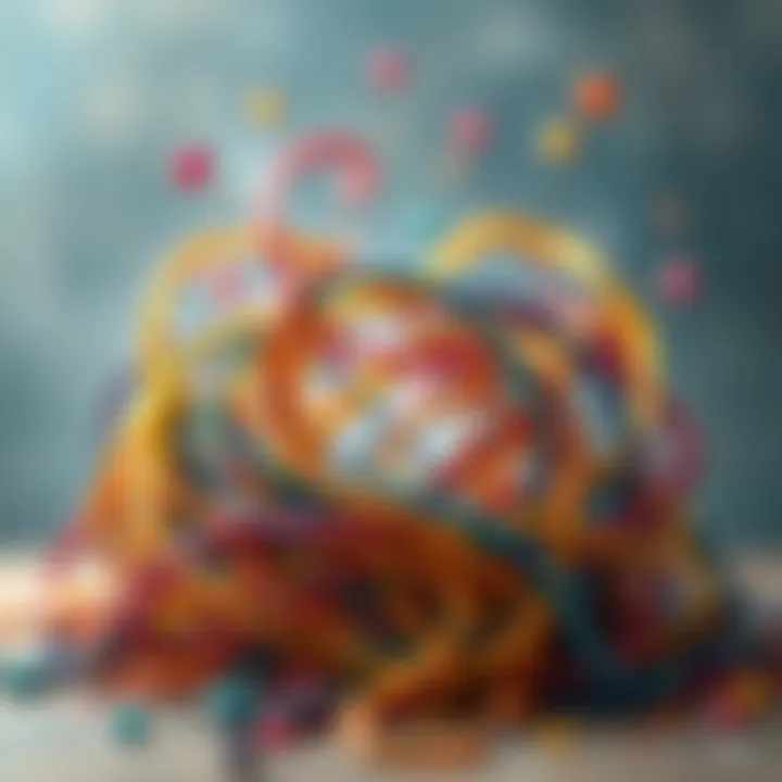Interwoven Philosophies An abstract representation of various philosophies intertwined