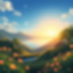 A serene landscape reflecting the essence of mindful living