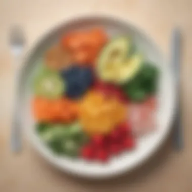 A vibrant plate showcasing a balanced meal