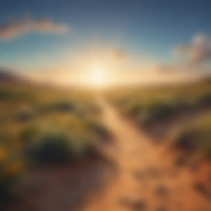 Visual representation of a bright horizon signifying optimism and opportunity