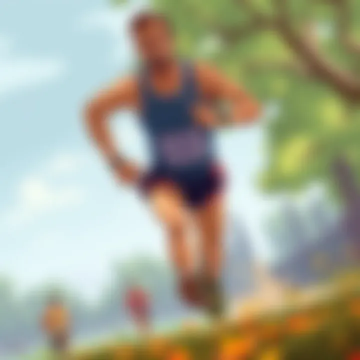David Goggins running an ultramarathon