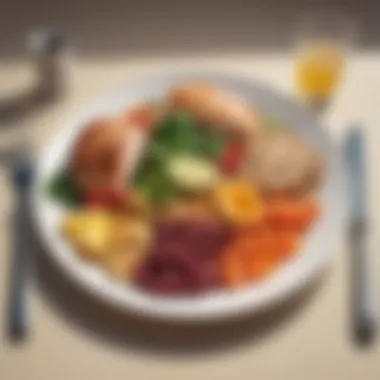 Cognitive Enhancing Meal A vibrant plate showcasing a balanced meal with cognitive-enhancing foods