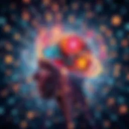 Abstract representation of consciousness intertwined with perception