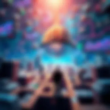 Psychological concepts illustrated through a maze of thought