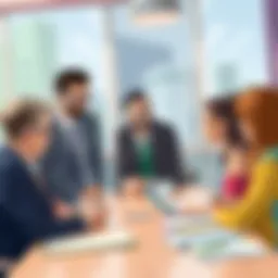 Strategic planning session with a diverse team