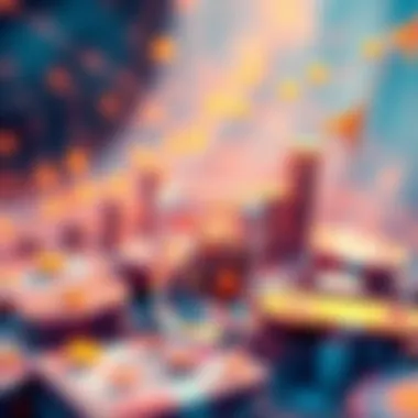 An abstract representation of financial growth through storytelling