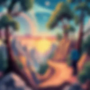 Visual metaphor for the journey of money management