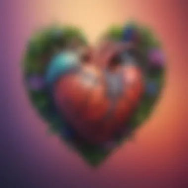 A close-up of a heart symbolizing connection