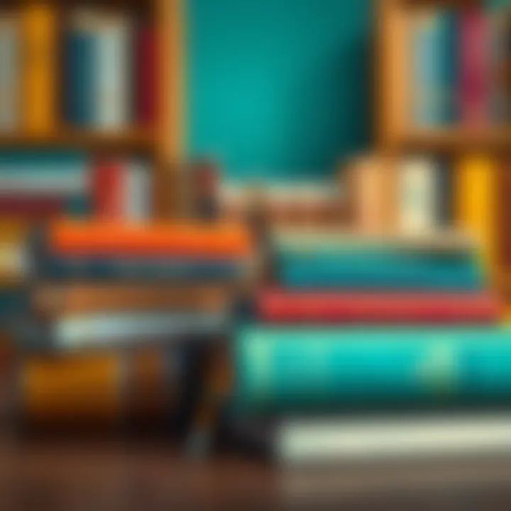 A collection of books arranged thoughtfully, representing the journey of personal growth