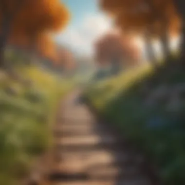 Journey of Self-Discovery A serene landscape symbolizing self-discovery