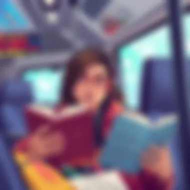 Audiobooks on the Go A person engaging with audiobooks while commuting.