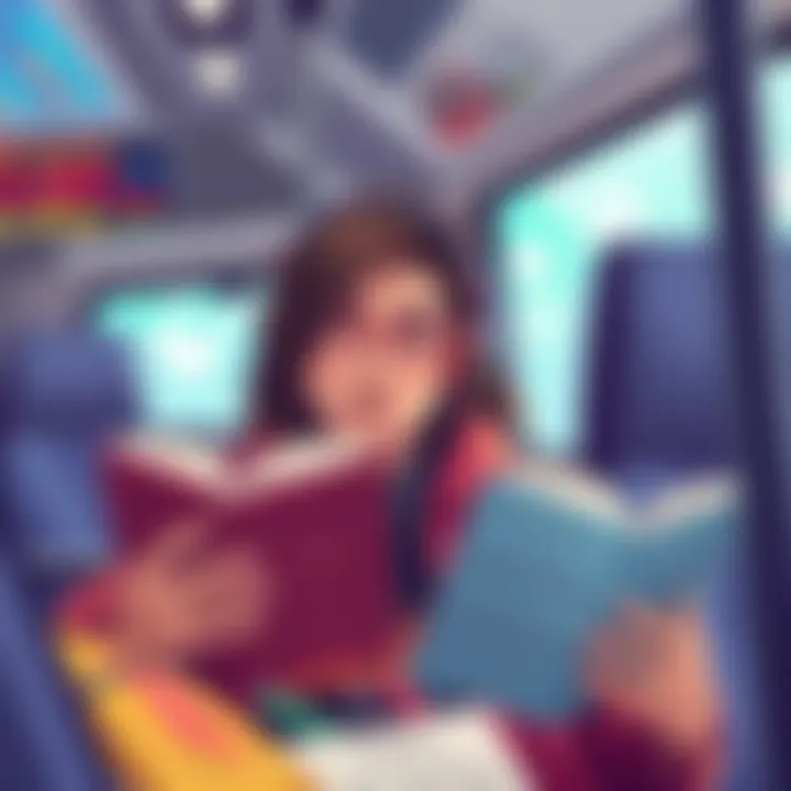 Audiobooks on the Go A person engaging with audiobooks while commuting.