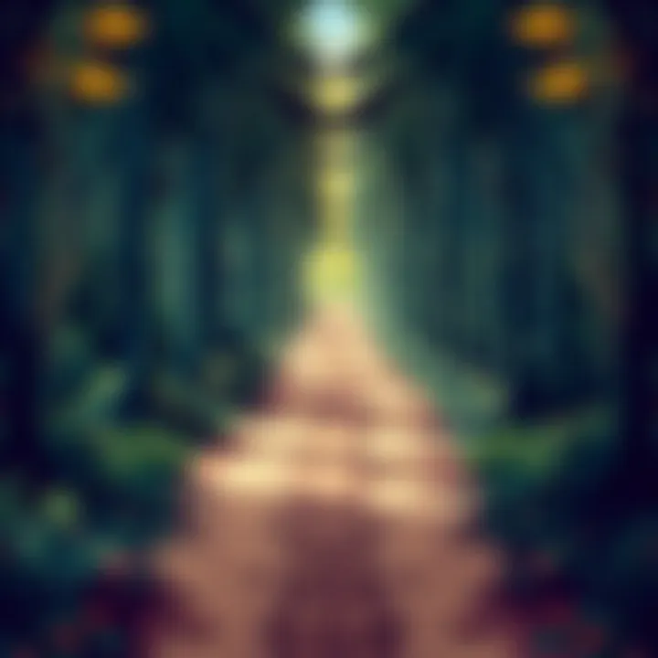 Navigating Life’s Complexities Symbolic image of a path diverging in the woods