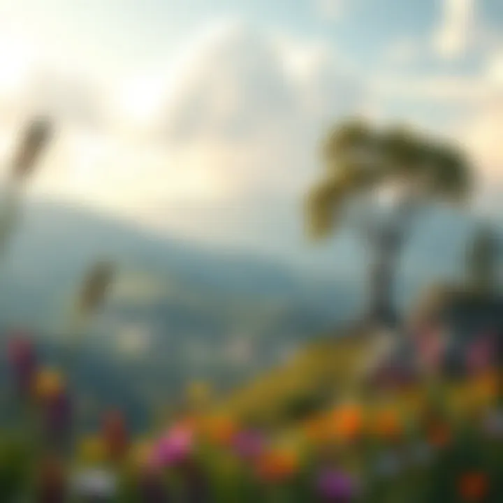 Embracing Personal Growth A serene landscape embodying personal growth