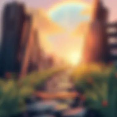 Navigating the Path of Development A pathway symbolizing journey and progress