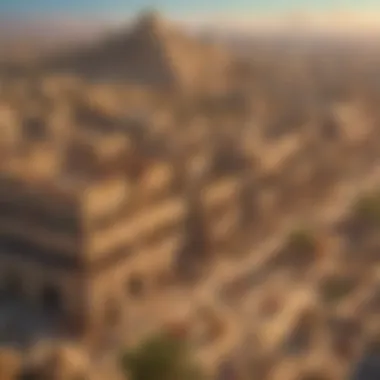 The Richness of Ancient Babylon Ancient Babylon cityscape depicting wealth