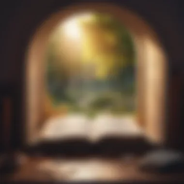Engaging with Physical Texts An open book with pages turning in a cozy reading nook.