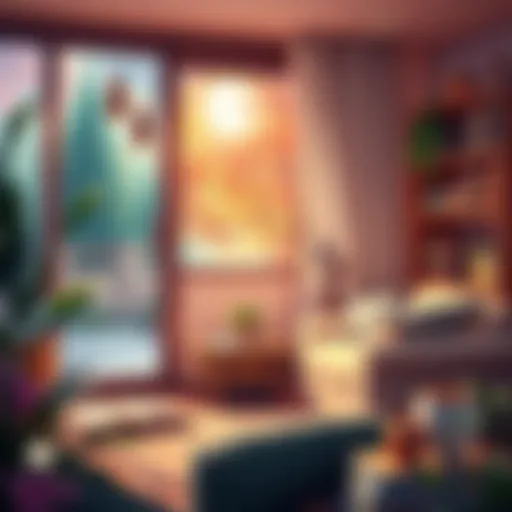 A serene setting for listening to audio books