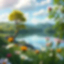 A serene landscape illustrating personal growth